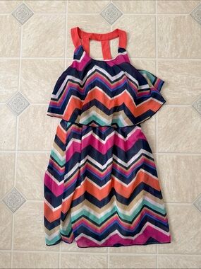 Paper Doll Chevron Dress
